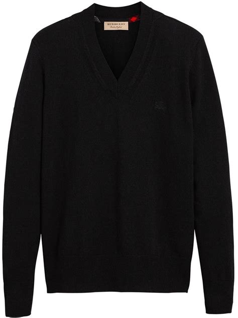 burberry cashmere v neck sweater|burberry monster cashmere sweater.